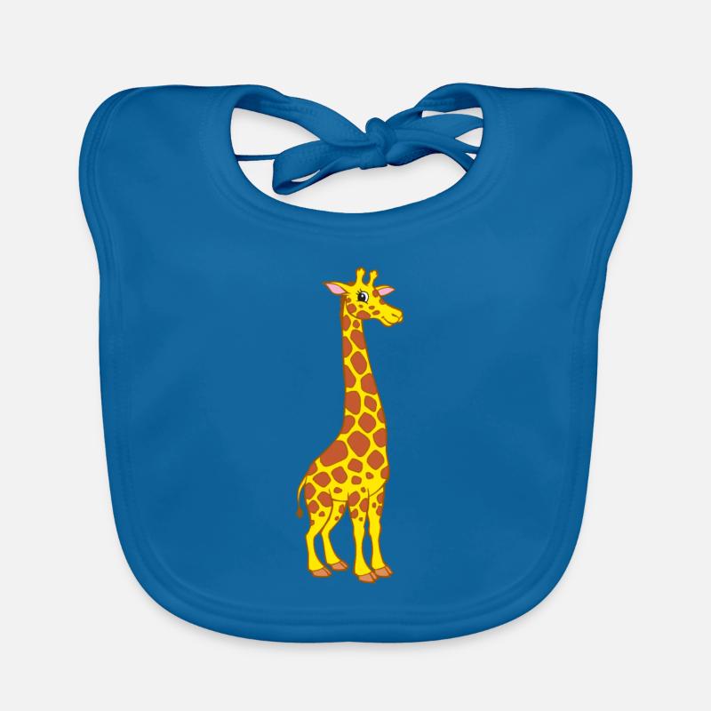 Giraffe - Cute giraffe Organic Baby Bibs