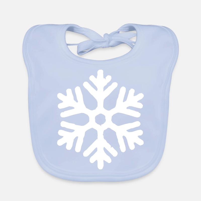snowflake Organic Baby Bibs