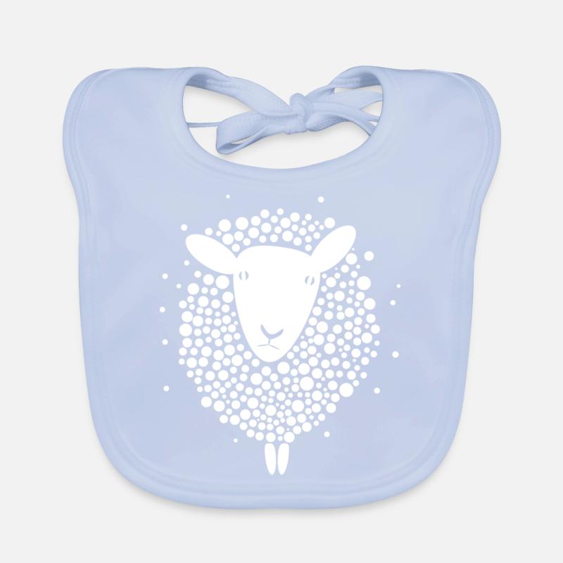 Mouton blanc Bavoir bio Bébé