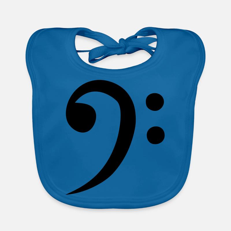 clef de fa partition musique classique Bavoir bio Bébé