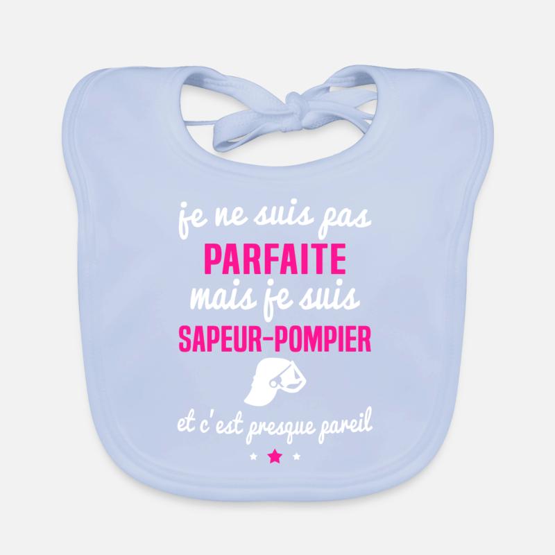 je suis sapeur pompier parfaite Bavoir bio Bébé