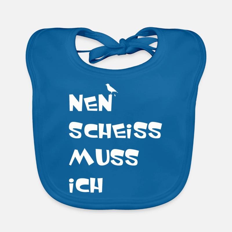 Nen scheiss muss ich Baby Bio-Lätzchen