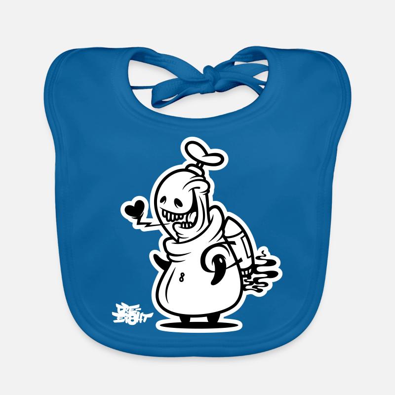ei8ht-bot heart Baby Bio-Lätzchen