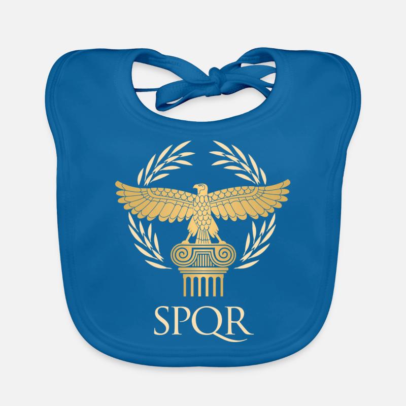 SPQR - Drapeau empire et république Rome antique Bavoir bio Bébé
