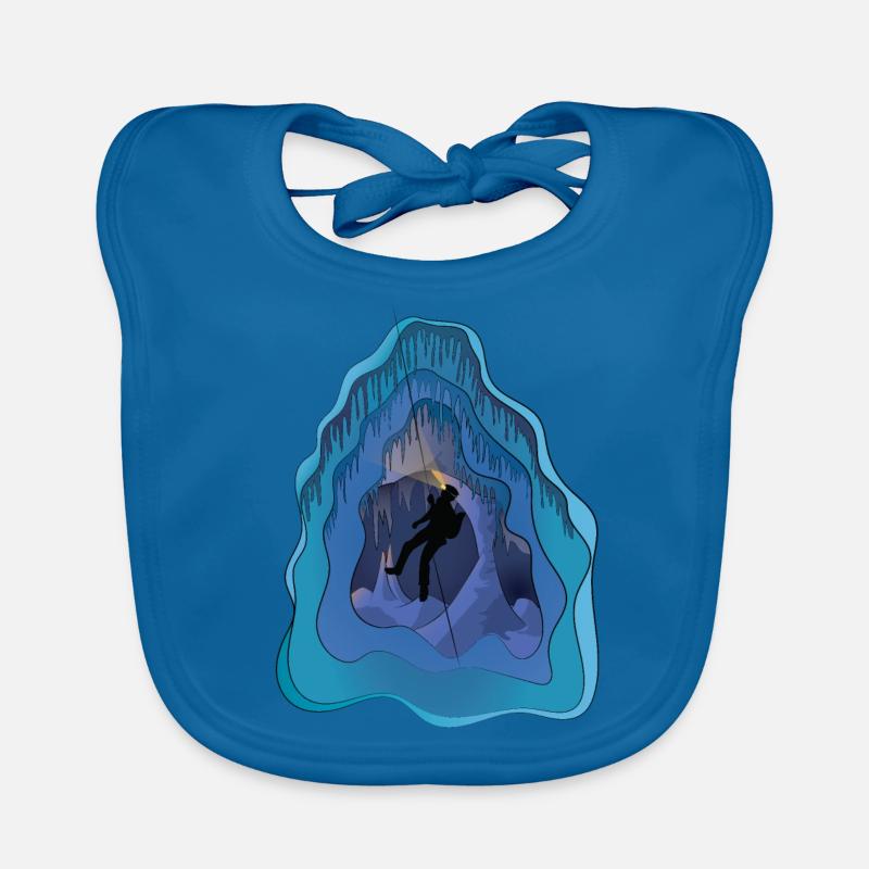 Caver - Caving, Potholing, Spelunking Organic Baby Bibs