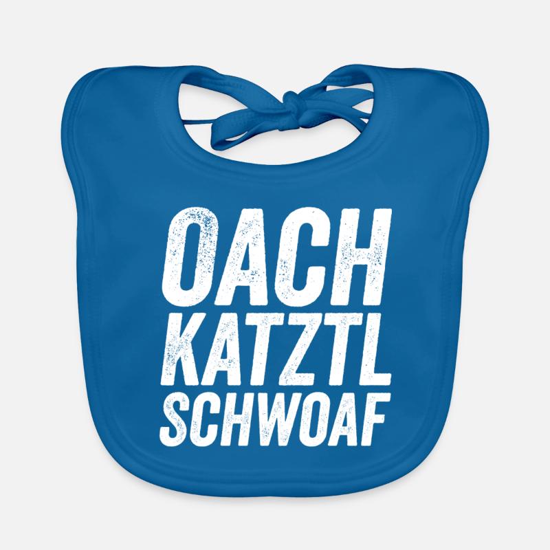 Oachkatzlschwoaf Bayrisch Eichhörnchen Baby Bio-Lätzchen