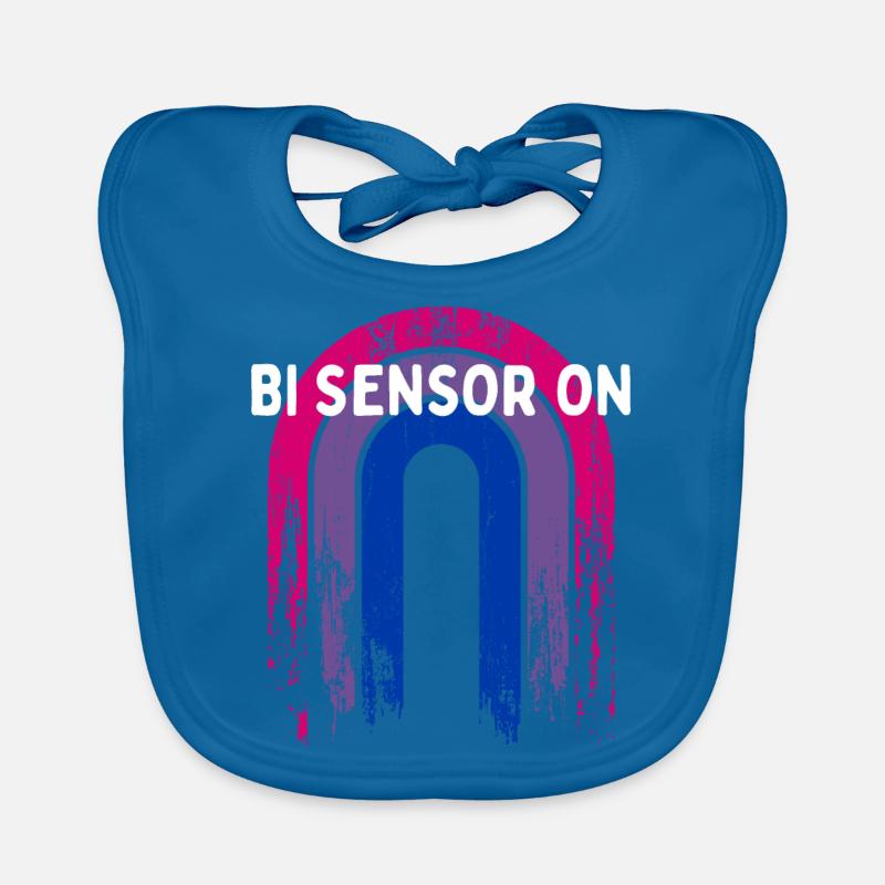 Bi Sensor On Bisexual Funny Bi Pride Humor LGBTQ Baby Bio-Lätzchen