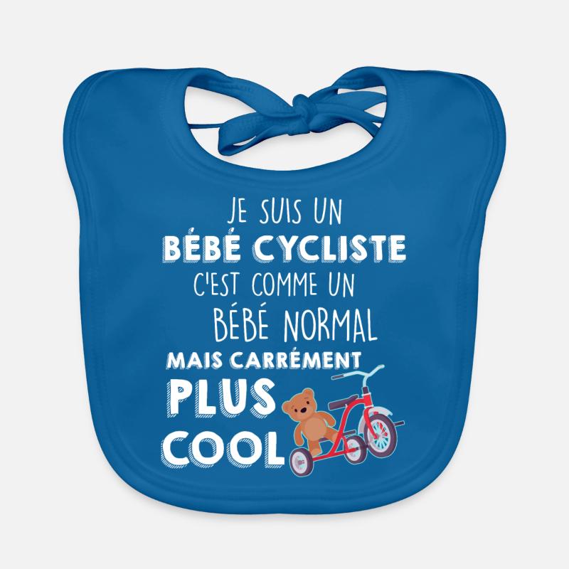 Béebe A Vélo C'est Pour Bientôt Cadeau Naissance Bavoir bio Bébé