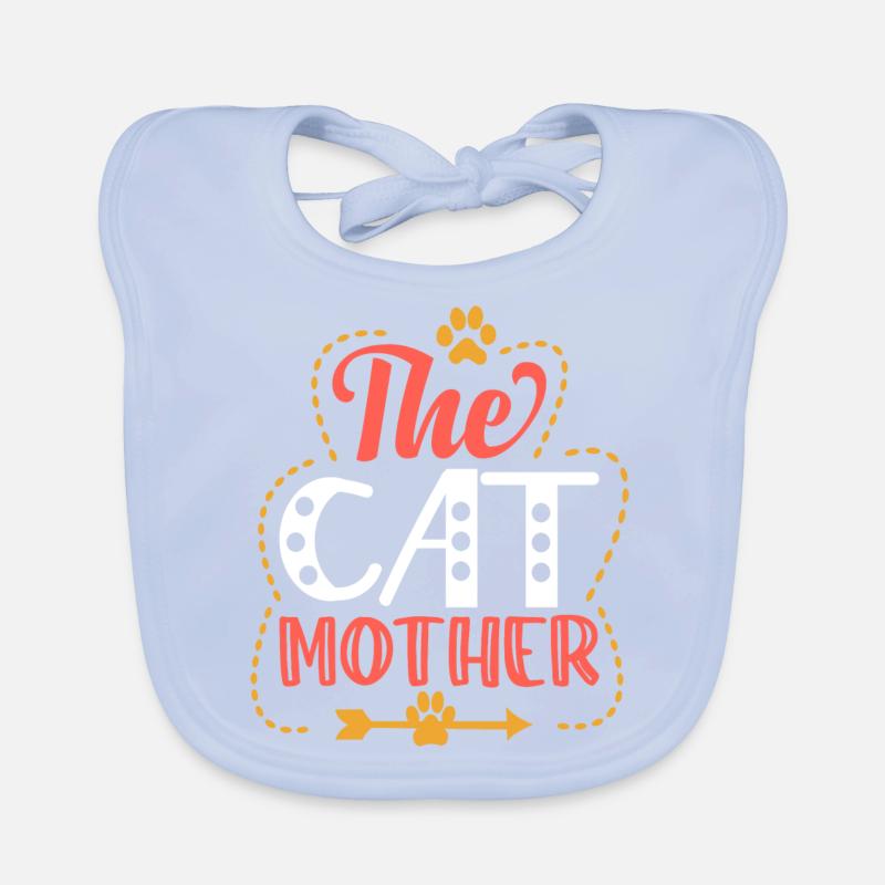 Katzen - Mutter der Katzen Baby Bio-Lätzchen