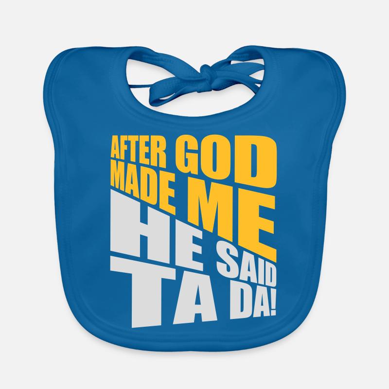 after god made me Baby Bio-Lätzchen