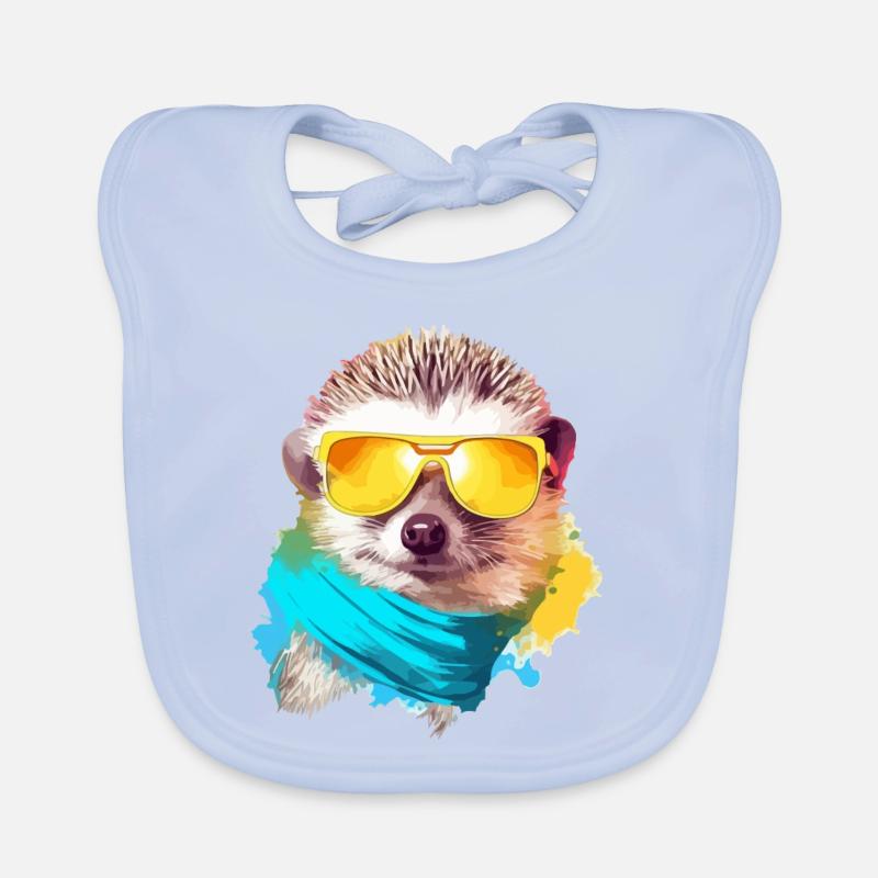 Piky der Igel Baby Bio-Lätzchen