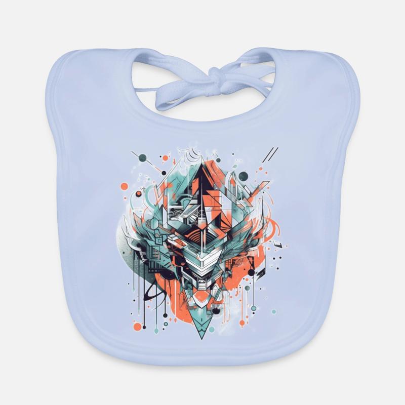 Conception abstraite Bavoir bio Bébé