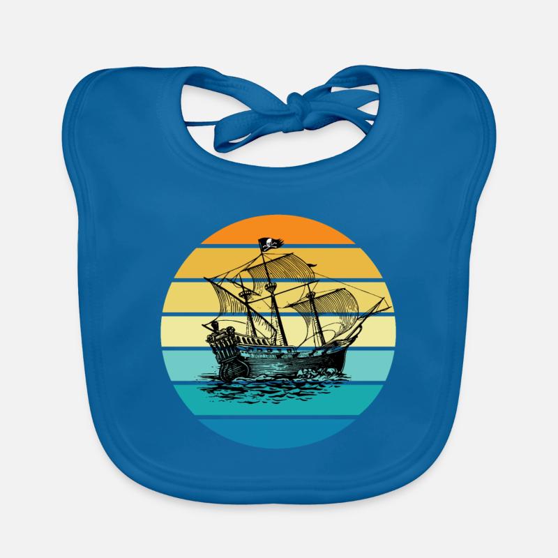 Bateau pirate Bavoir bio Bébé