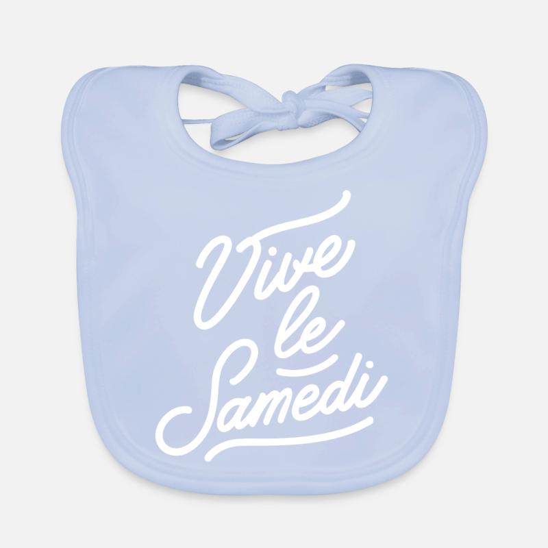 Vive le samedi Bavoir bio Bébé