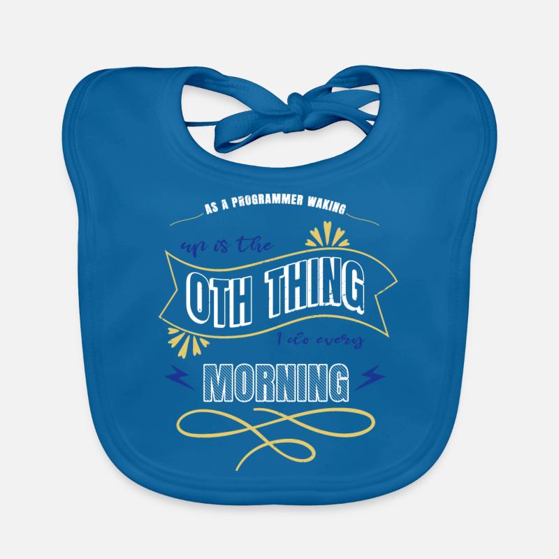 computers programming language present idea Organic Baby Bibs