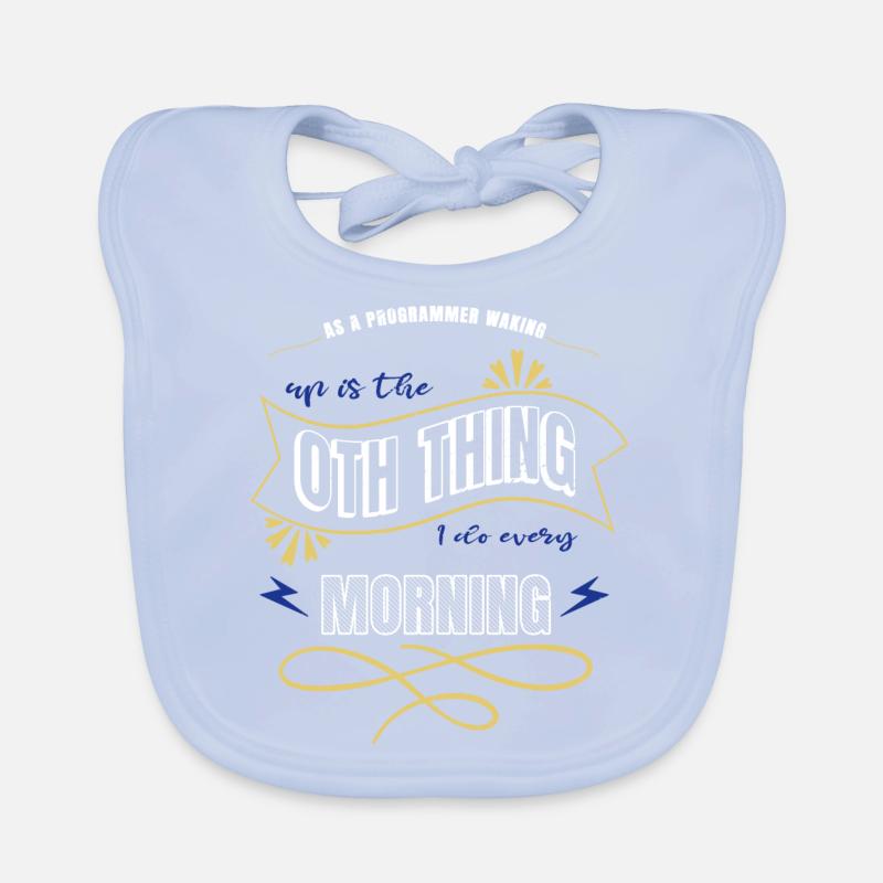 computers programming language present idea Baby Bio-Lätzchen