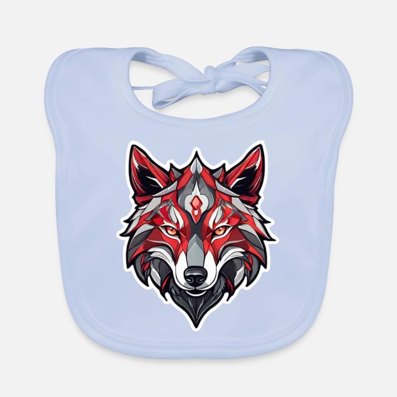 Wolf Tattoo Baby Bio-Lätzchen
