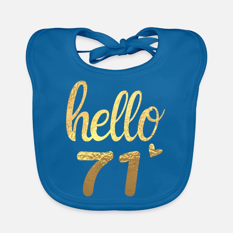 Hello 71 doré Bavoir bio Bébé