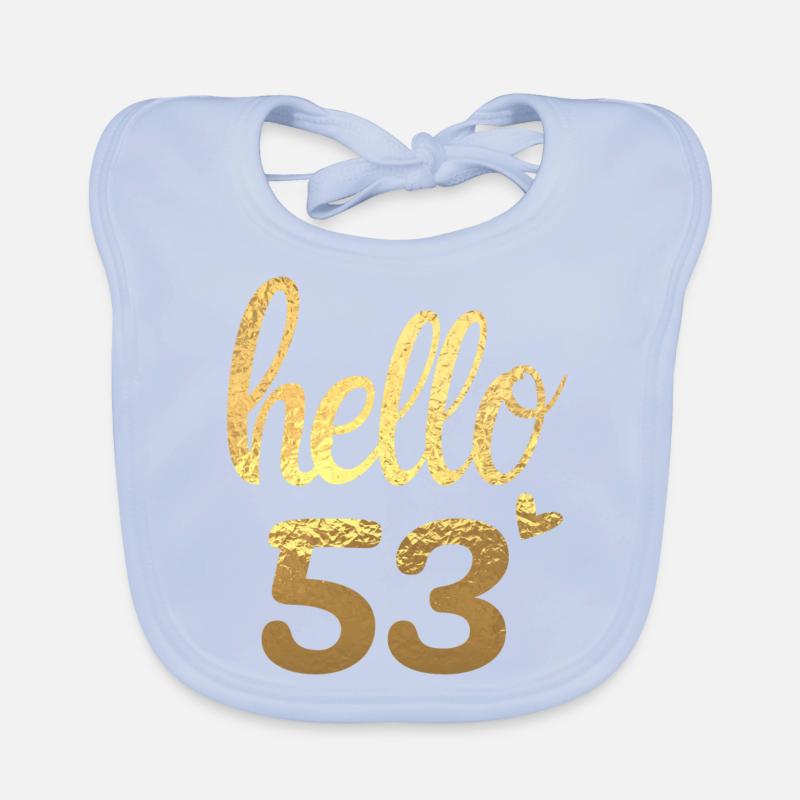 Hello 53 doré Bavoir bio Bébé