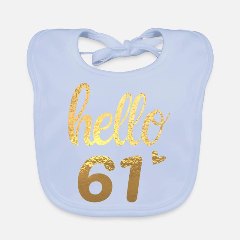 Hello 61 doré Bavoir bio Bébé