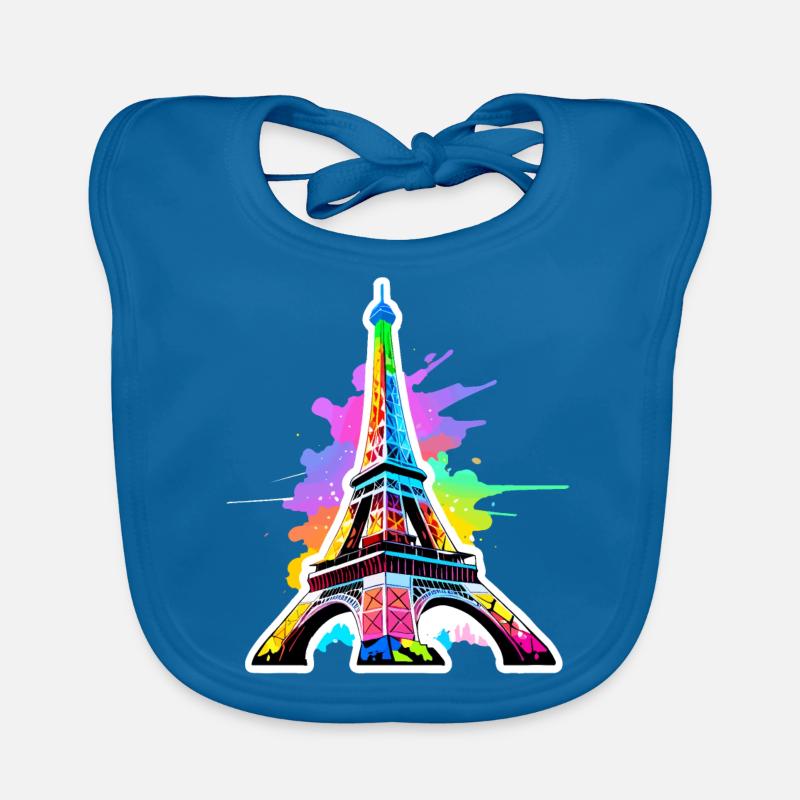 Eiffel tower #18 Bavoir bio Bébé