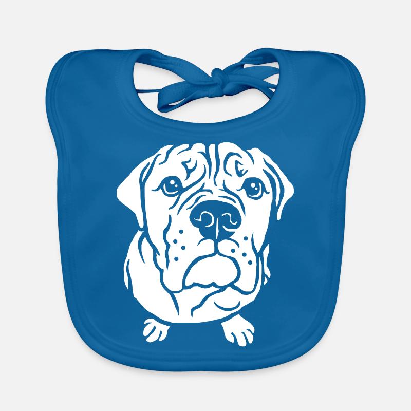 Bulldog begging Organic Baby Bibs