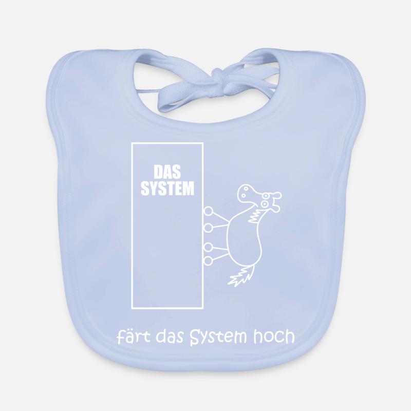 färt das system hoch, Pferd im IT-System, Netzwerk Baby Bio-Lätzchen