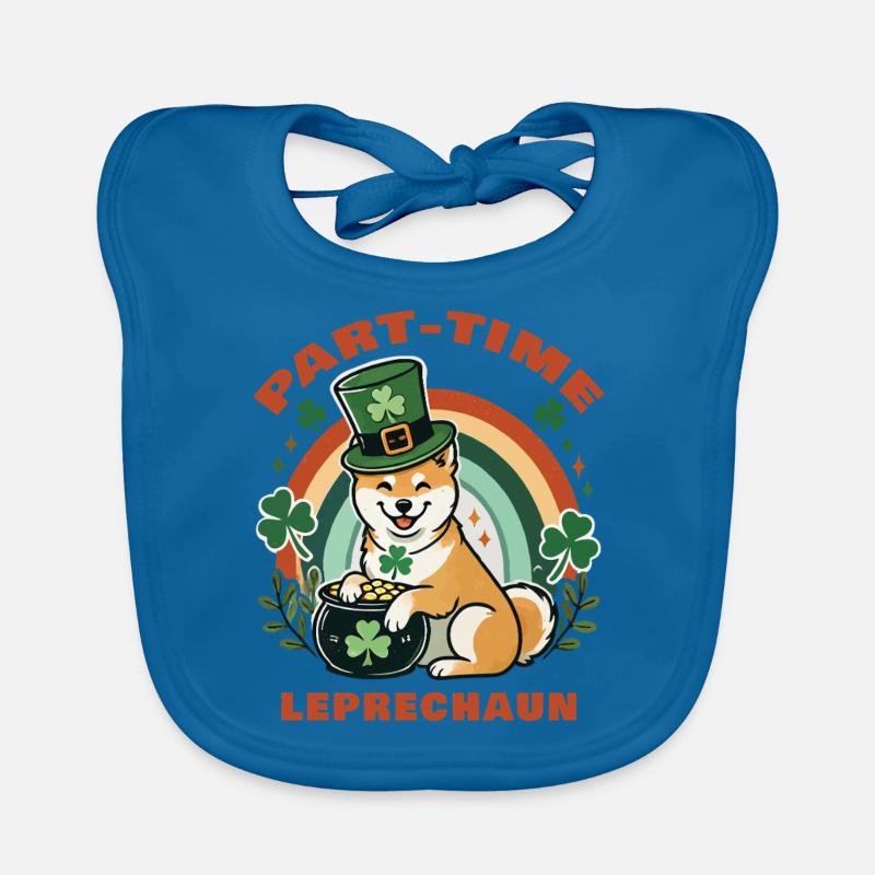 Part-time Leprechaun St. Patrick's Day Organic Baby Bibs