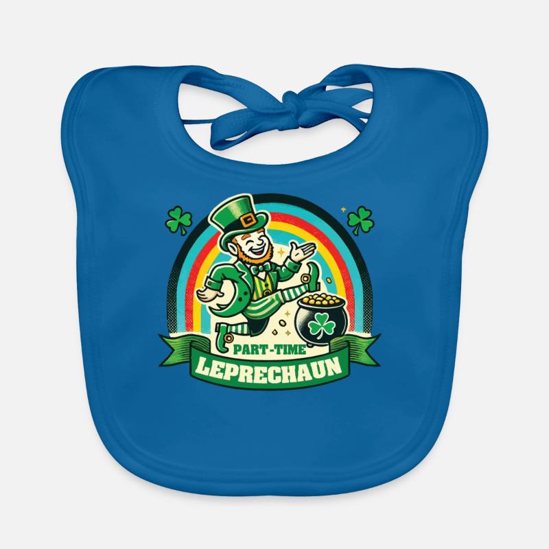 Teilzeit Kobold St. Patrick's Day Regenbogen Baby Bio-Lätzchen