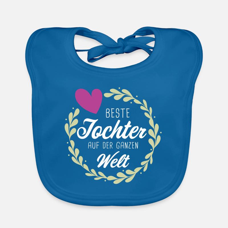 Beste Tochter auf der Welt Mädchen Geschenkidee Baby Bio-Lätzchen