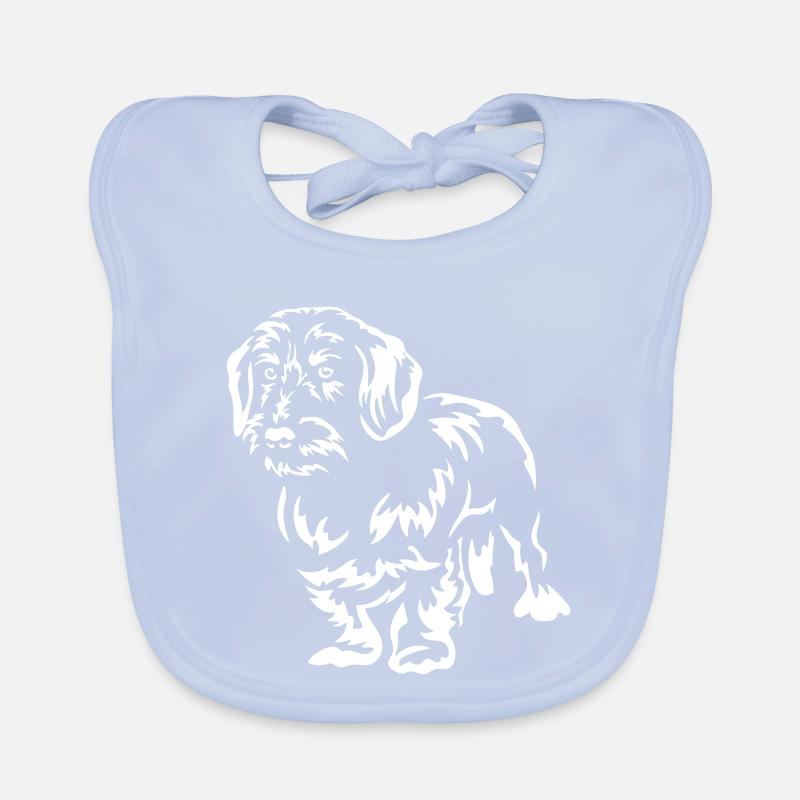 Dachshund "Black Edition" Organic Baby Bibs