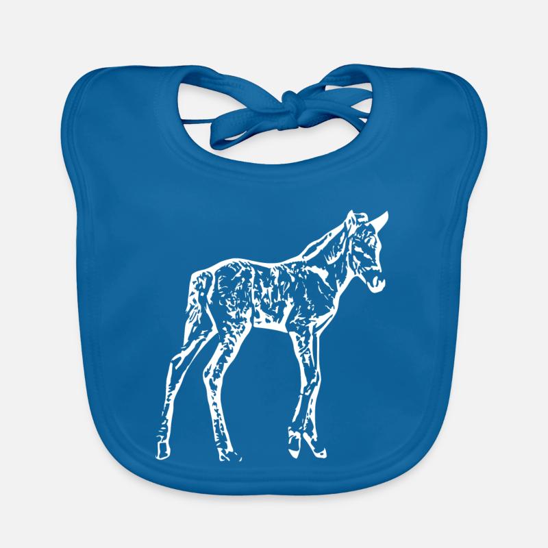 Cheval Blanc, Poulain Bavoir bio Bébé