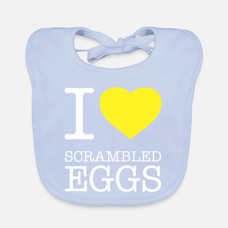 I LOVE SCRAMBLED EGGS Rührei Organic Baby Bibs