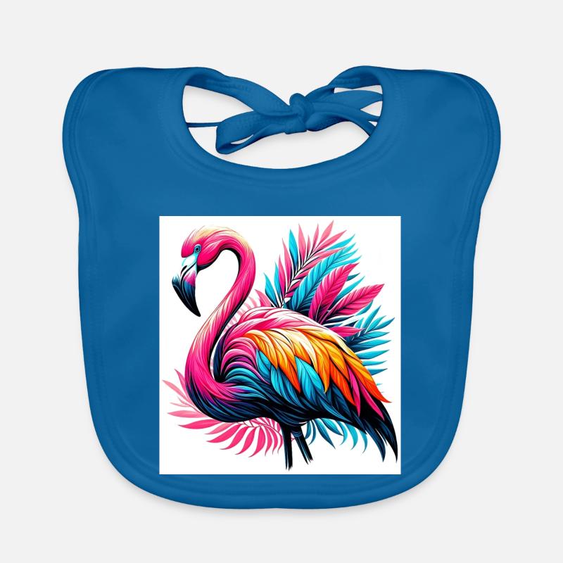 Flamant rose Bavoir bio Bébé