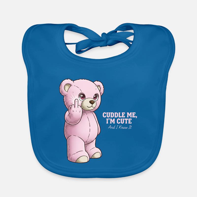 Pink Bear Organic Baby Bibs
