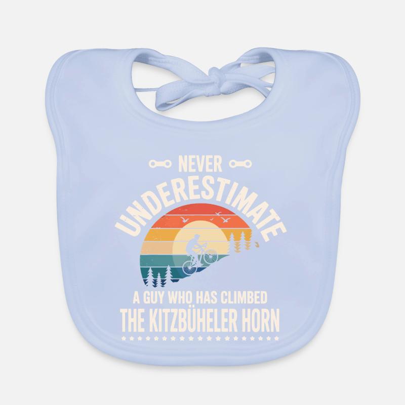 a guy who has climbed tKitzbüheler Horn Organic Baby Bibs
