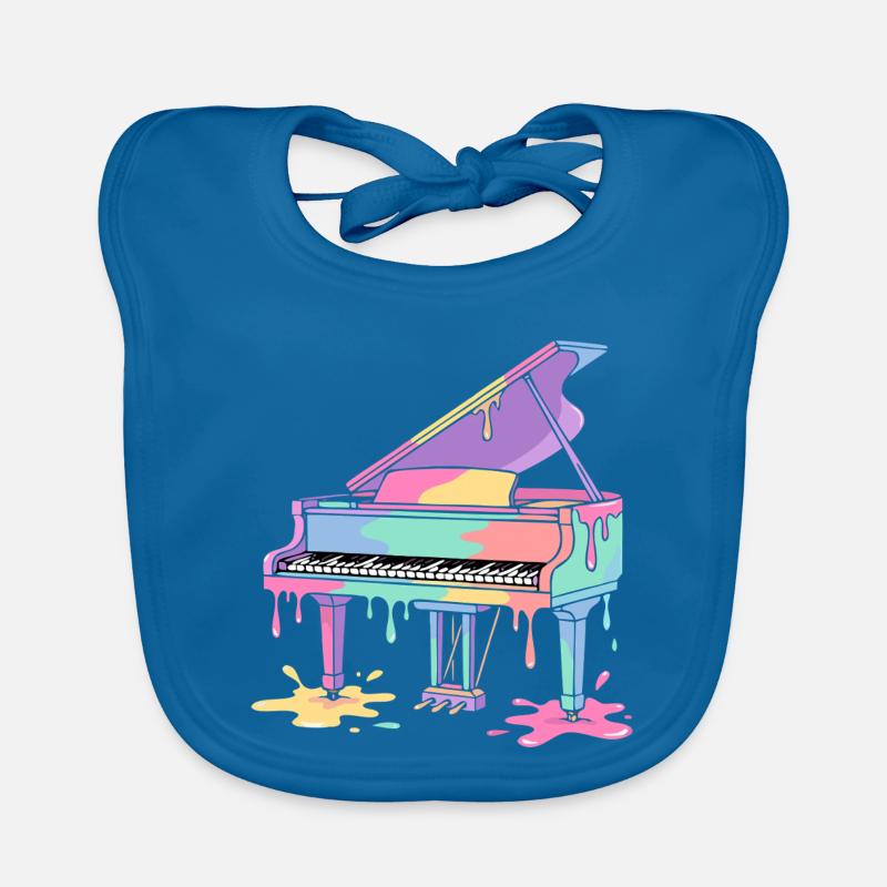 Piano Bavoir bio Bébé