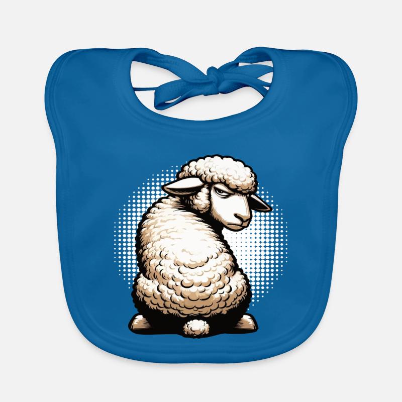 Schaf Schafe Schäfer Schafhalter Schafbock Baby Bio-Lätzchen
