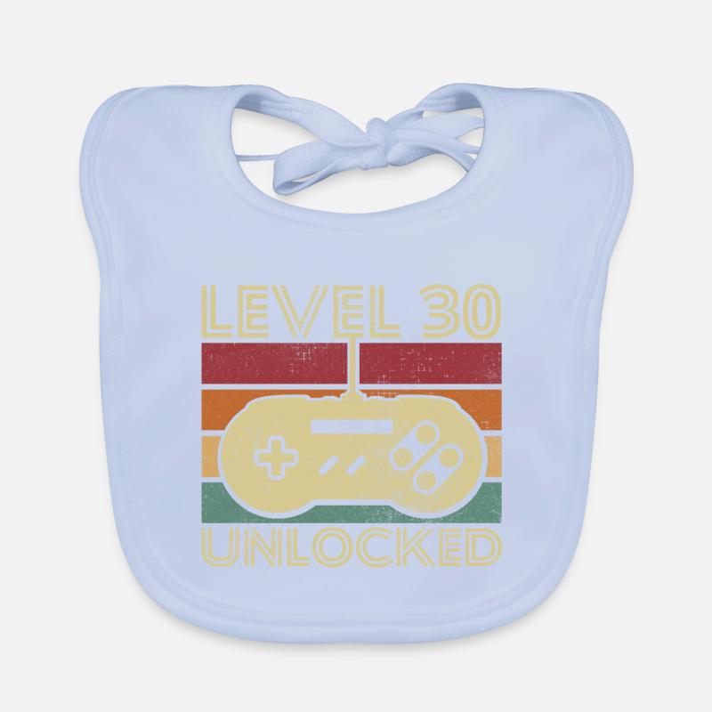 Level 30 unlocked Cadeau D anniversaire 30 ans Bavoir bio Bébé