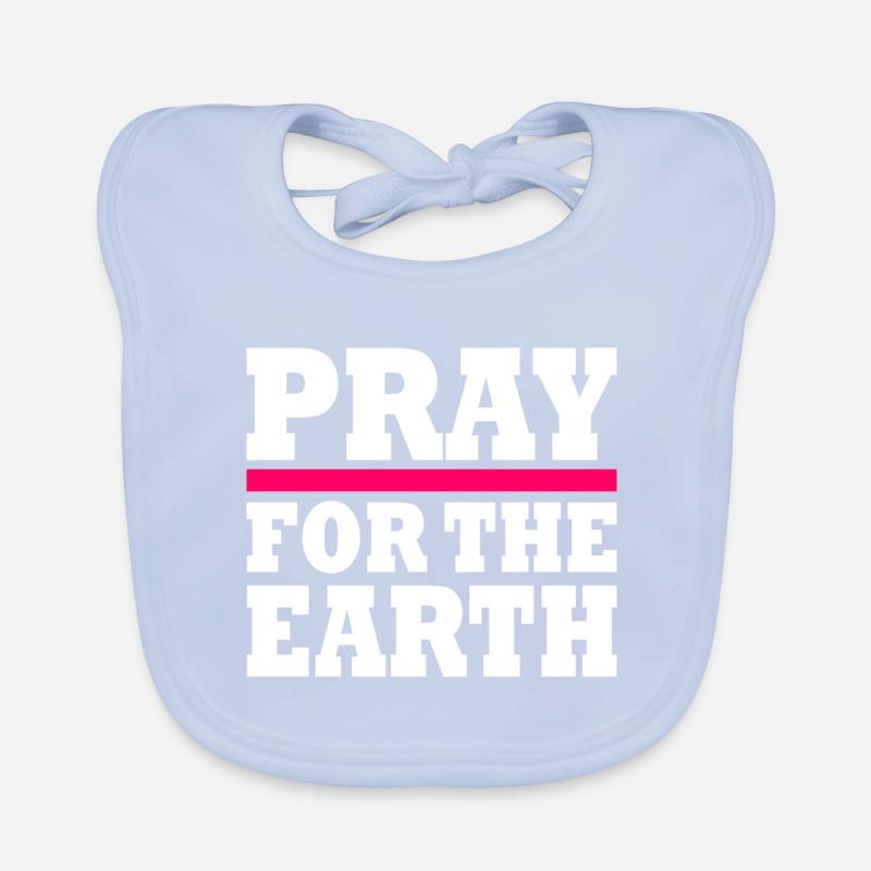 Pray for the earth Bavoir bio Bébé