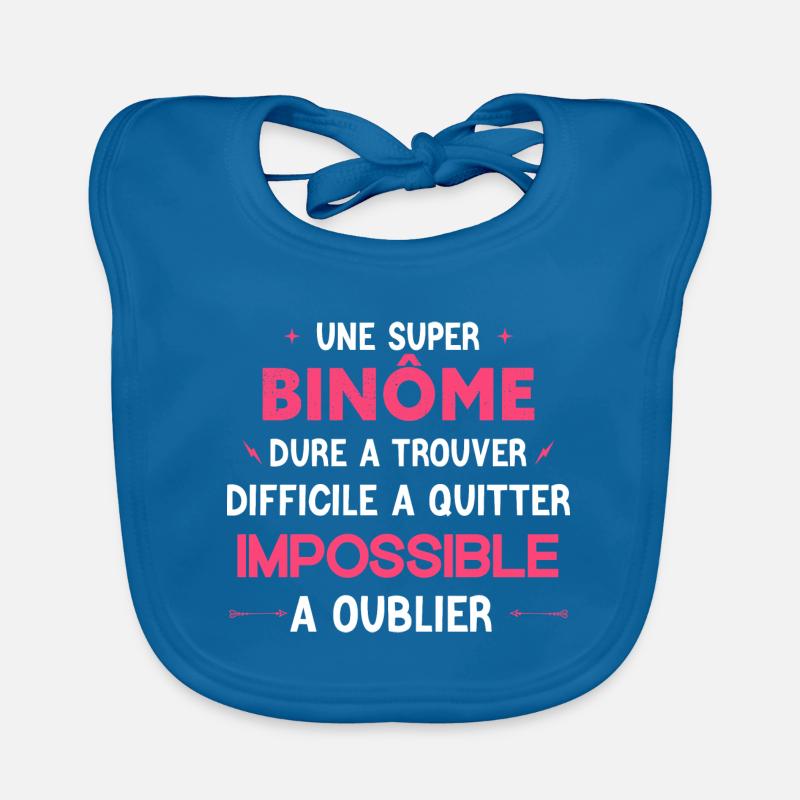 Super binôme - Impossible A Oublier Bavoir bio Bébé