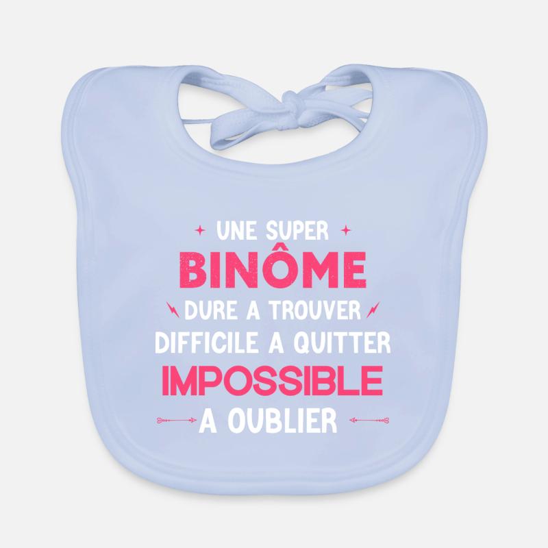 Super binôme - Impossible A Oublier Bavoir bio Bébé