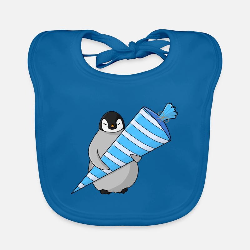 Bébé Pingouin Scolarisation Bavoir bio Bébé