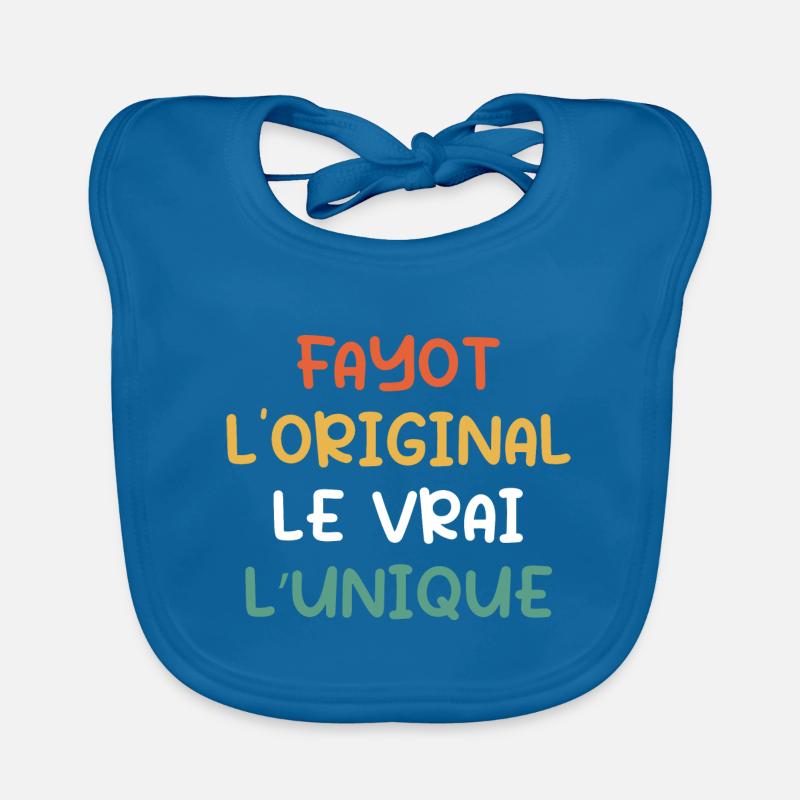 Fayot, L'original, Le Vrai, L'unique Bavoir bio Bébé