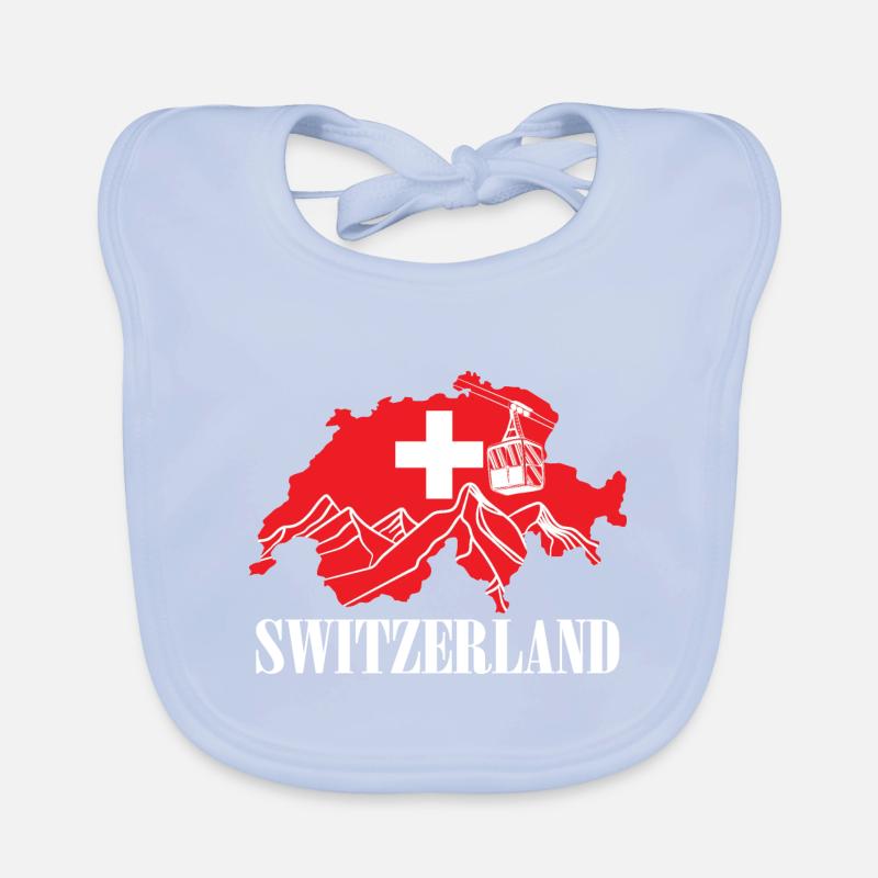 Suisse Carte Drapeau Suisse Bavoir bio Bébé