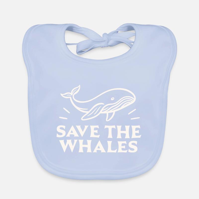 Sauver les baleines Bavoir bio Bébé