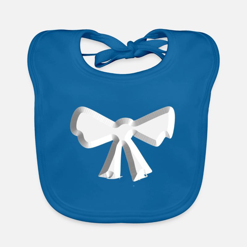 loop symbol fly silver Organic Baby Bibs
