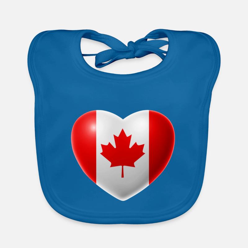 Coeur (Canada / Canada) Bavoir bio Bébé