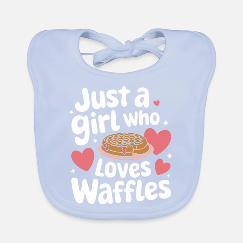 Waffles Breakfast Sweets Organic Baby Bibs