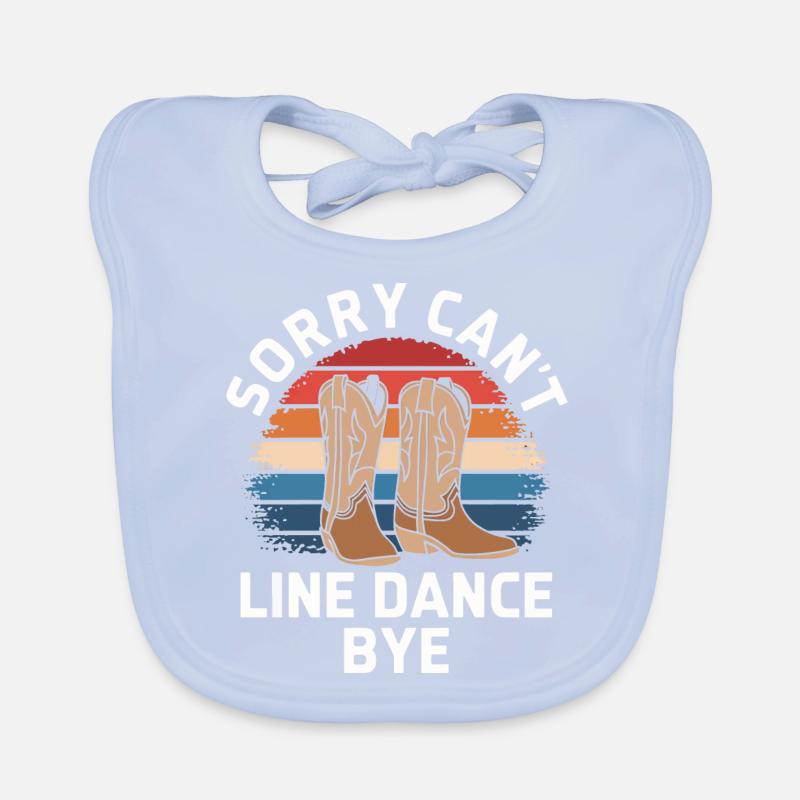 Line Dancing Tanzen Tänzer Baby Bio-Lätzchen